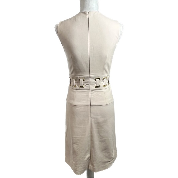 Antonio Melani Tailor Fit (Fit & Flare Style) Unique Golden Accented Waist Sz 0 - Picture 6 of 8
